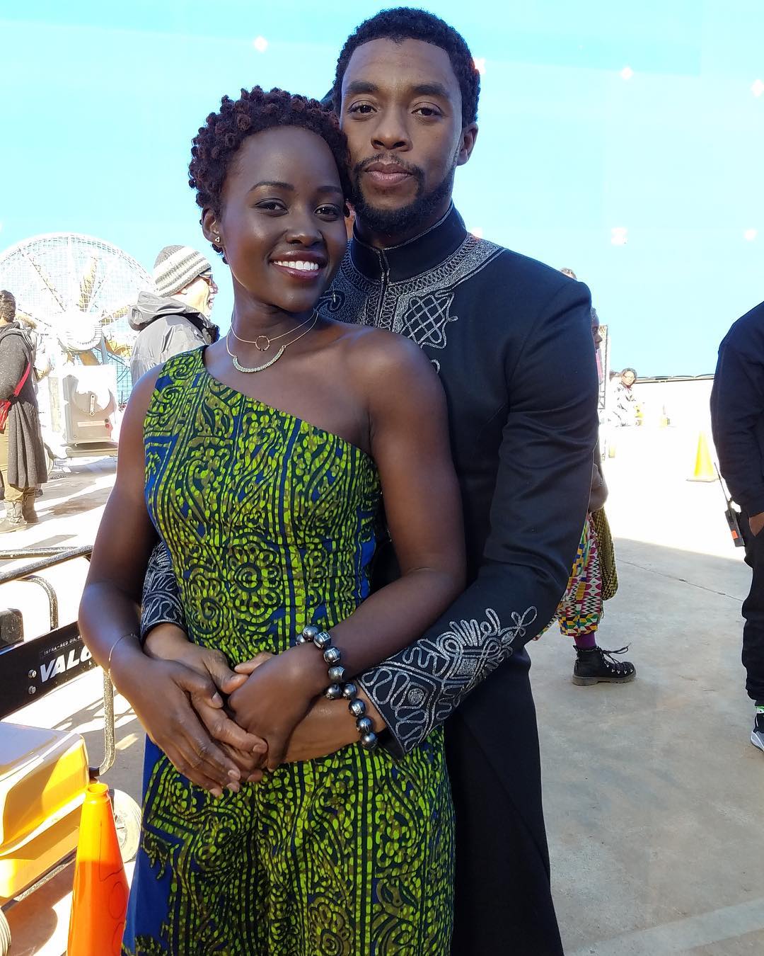 2018-04-07-Lupita Nyongo: Snuggled By Chadwick Boseman On Prom Date