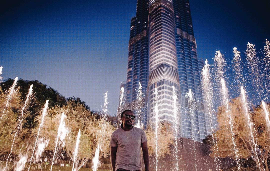2018-10-08-Nyashinski: Hello Musician At The Burj Khalifa On His Recent Trip To Dubai, United Arab Emirates