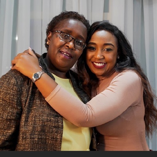 Kellywood Celebrity Betty Kyalo with her mother